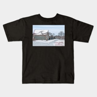 Winter Is Our Guest Christmas Card Kids T-Shirt